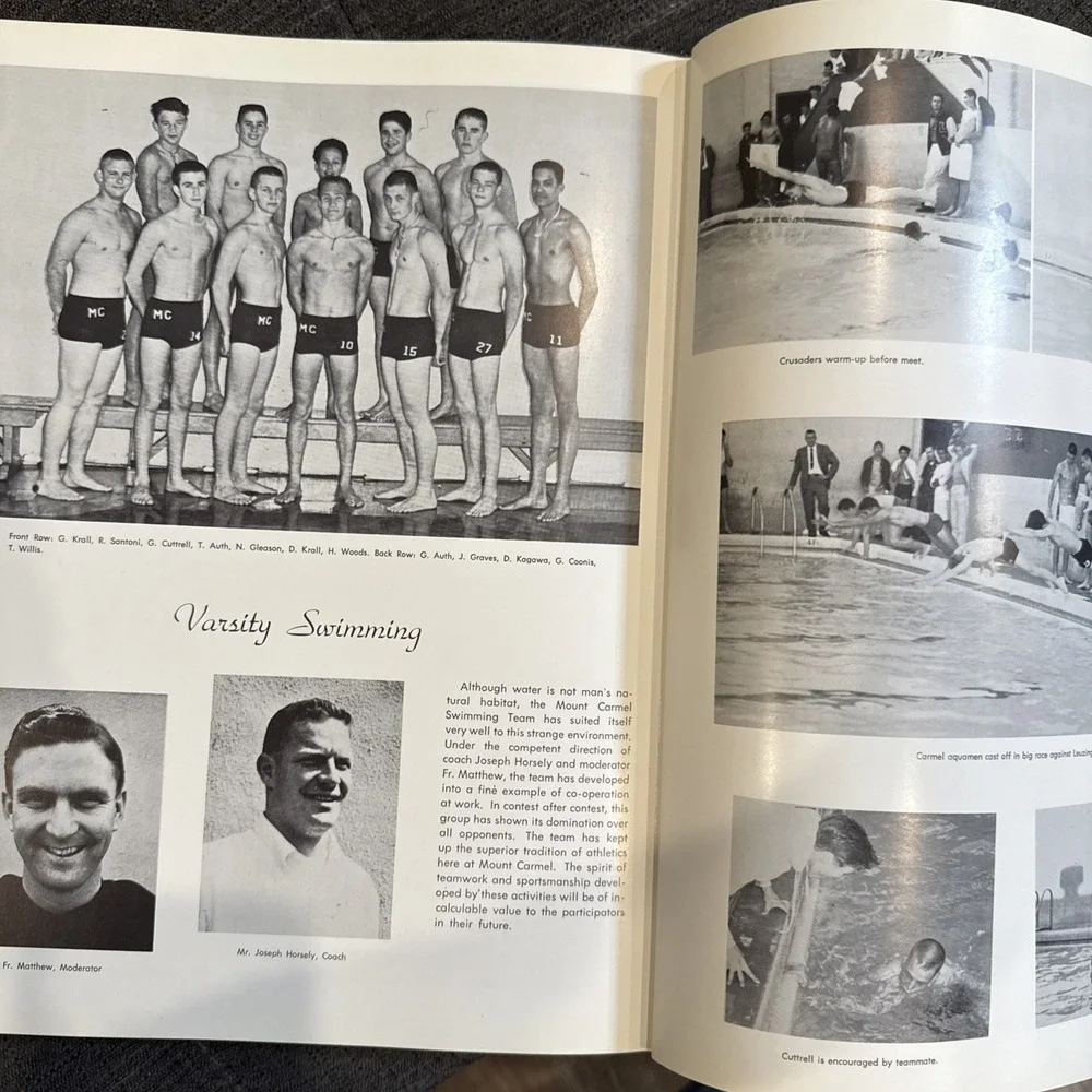 1959 Mount Carmel High School Yearbook Los Angeles‎ California El Conquistador